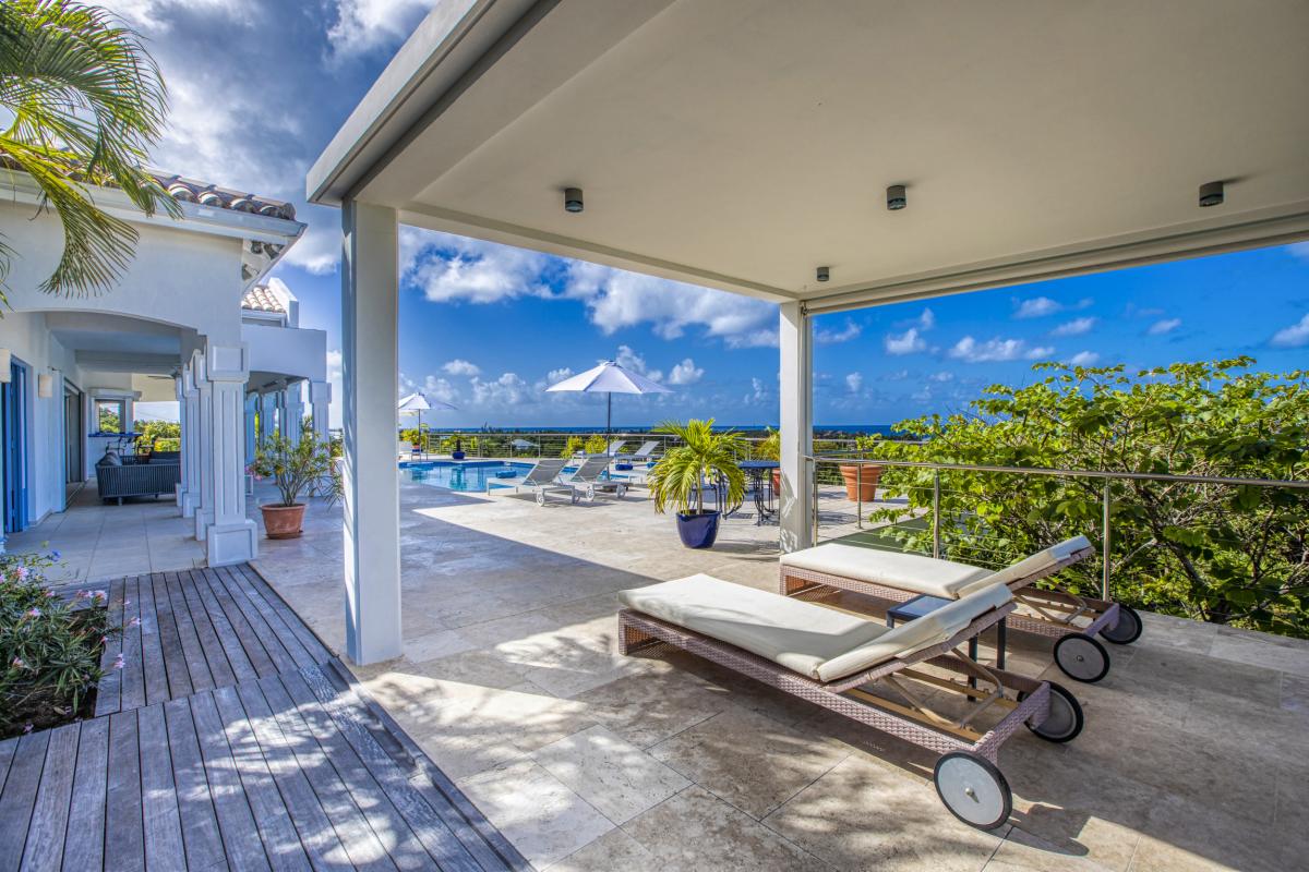 Location villa Saint Martin Terres Basses - villa 4 chambres 8 personnes - A 300m de la plage de Baie aux Prunes - Piscine et Vue mer (12)